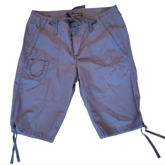 Eddie Bauer Cotton Hiking Cargo Shorts Size 2 - Picture 2 of 3